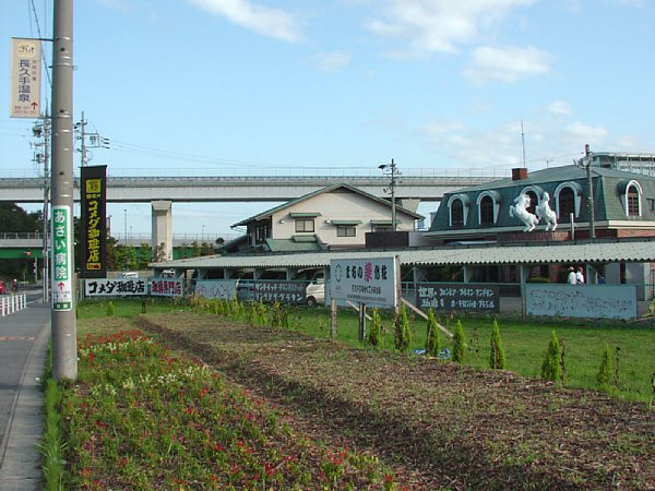 コーヒー店の駐車場