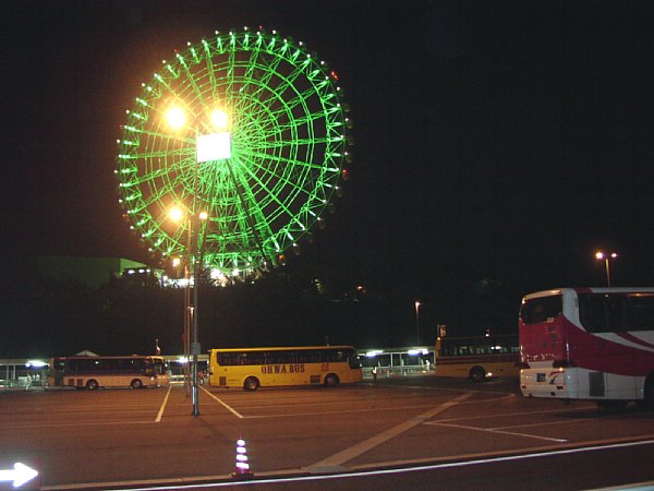 帰りのバス駐車場