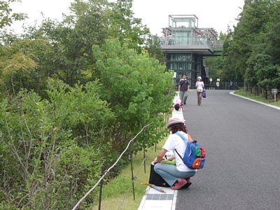 戻る途中で展望塔撮影